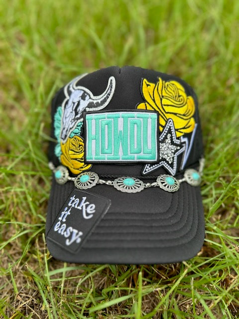 "Howdy" Embroidered Western Trucker Hat