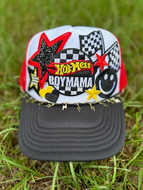 Hot Mess Boy Mama Trucker Hat