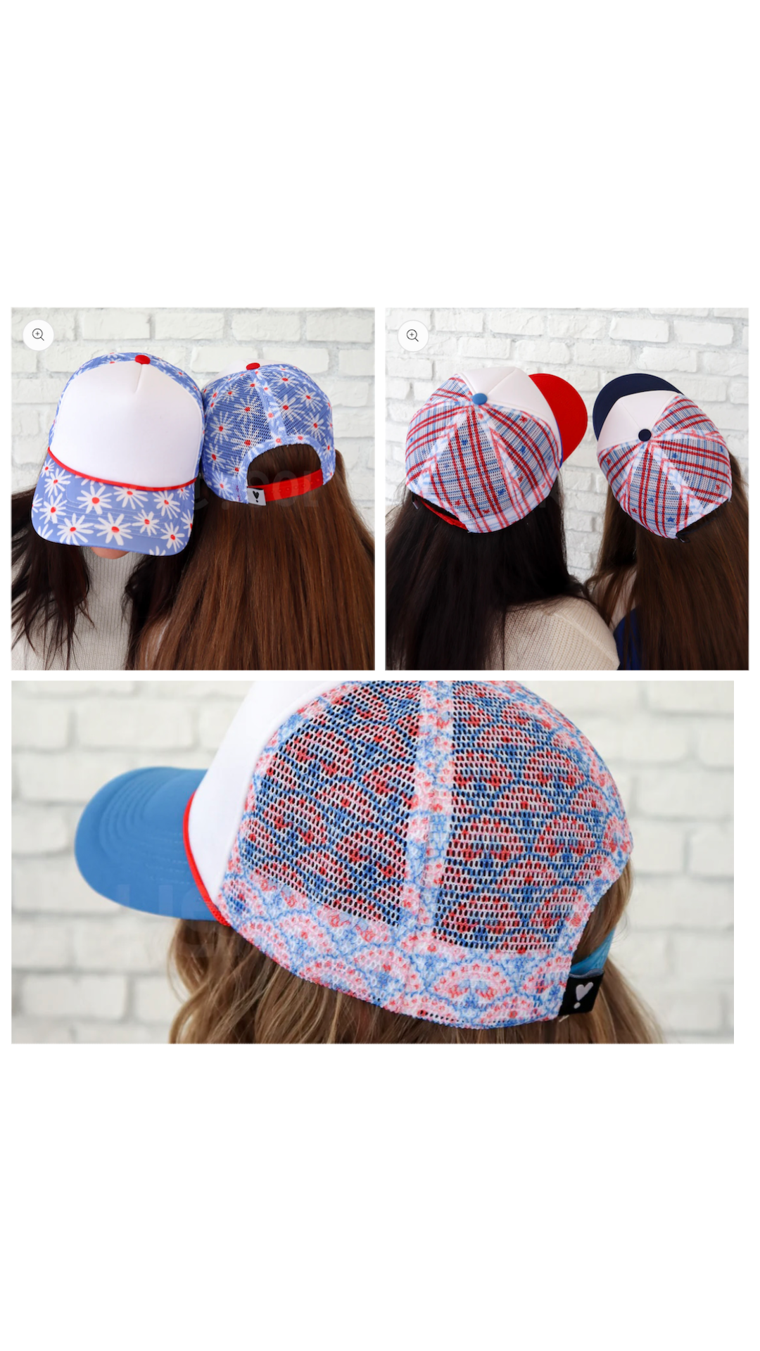 DEPOSIT ONLY - Patriotic ❤️🤍💙 Hat Collection