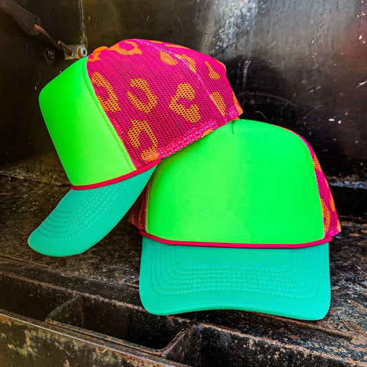 DEPOSIT ONLY - NEON Leopard Flying S Hat
